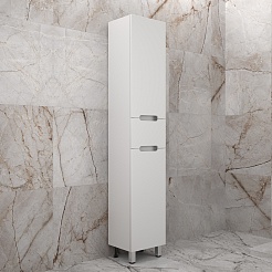 Style Line Шкаф пенал Матис 36 Plus белый матовый – фотография-3